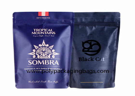 Coffee Bean Packing Self Standing Ziplock Aluminum Foil Plastic Bag