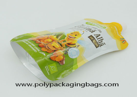 Jelly Packaging Aluminum Foil Suction Nozzle Bags 50ml 100ml Bag With Nozzle Stand Up Bag With Spout