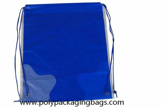 10kgs Strength Two Layer CPE LDPE Plastic Drawstring Backpack