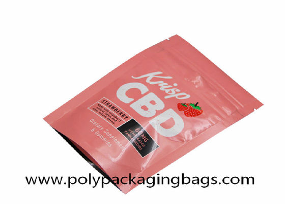 CMYK Panton Printing Child Resistant Zipper 200 Micron Self Sealing Bag