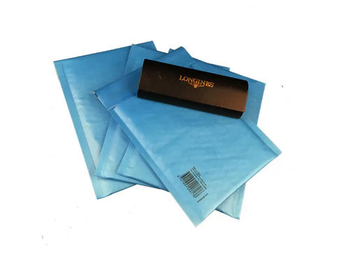 Eco Friendly 2 Sided Protection Blue Kraft Bubble Mailer