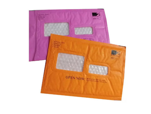 Hot Melt Adhesive Windowed Kraft Padded Envelopes