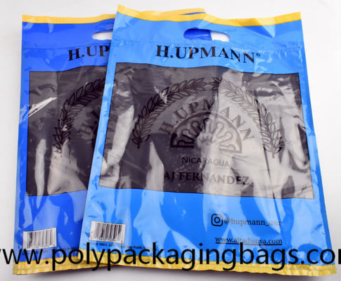 35x45mm 0.09mm Thickness Cigar Ziplock Bags With Hanging Hole