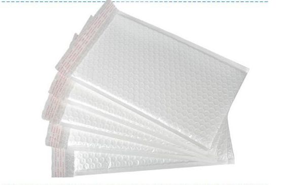 Hot Melt Adhesive Pearlescent Poly Bubble Envelope With Seamless Bottom