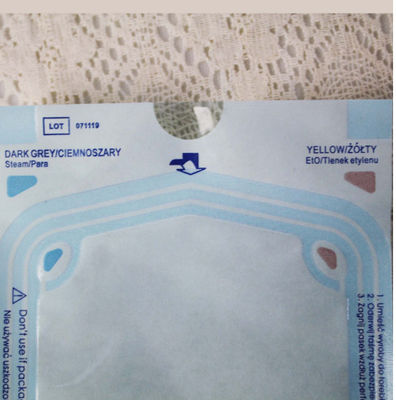 Pressure sensitive adhesive Disposable Dialysis paper sterilization pouches