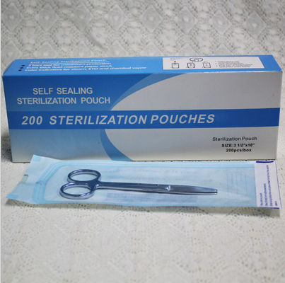 Pressure sensitive adhesive Disposable Dialysis paper sterilization pouches