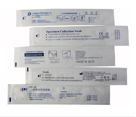 Flocking Nasal Swab Kidney Paper Packaging Bags