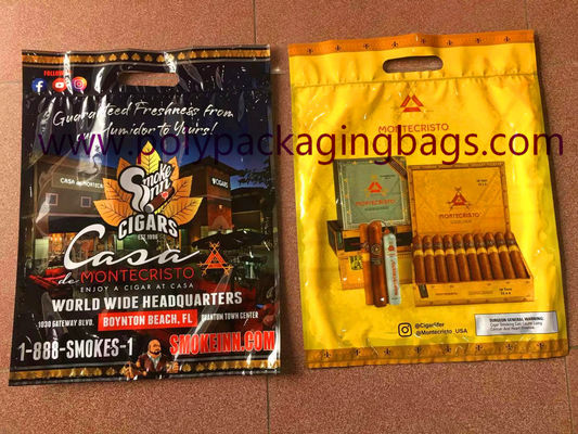 Resealable OPP LDPE Laminated 20 30 Cigar Packaging Bag