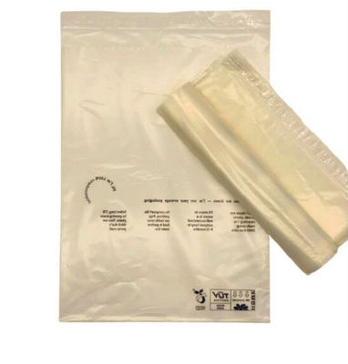 Self Adhesive PLA Biodegradable Cornstarch Bags For Garment Packaging