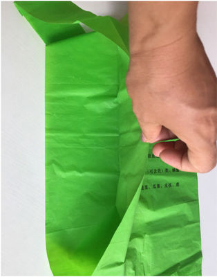 Polythene PBAT Cornstarch Carrier Bags Heat Seal Flexo Printing ROHS Approved