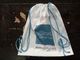 Customized White Plastic Drawstring Backpack Apple Store Shopping Bag