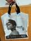 Custom Printed Plastic Bags with Handles For Cosmetics , White / Black