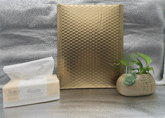 Gold Aluminum Bubble Mailer Bags 630-200microns for Gift Packing Wrap