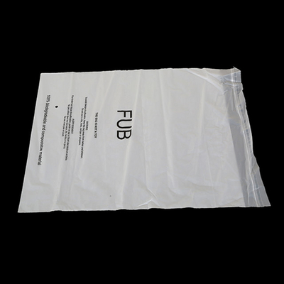 Self Adhesive PLA Biodegradable Cornstarch Bags For Garment Packaging