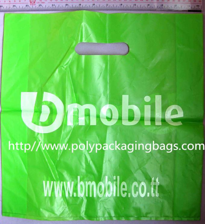 Cute Die Cut Handle Bags For Clothes Shopping / Garment Plastic Bags