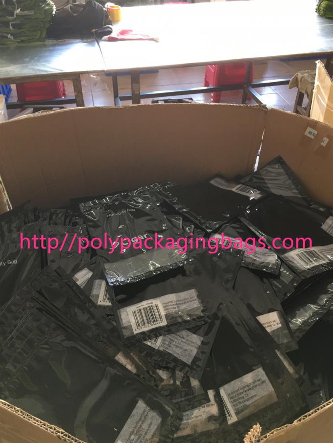Customized Tobacco Cigarette Vape Humidor Packaging Bag With Zip Humidifier