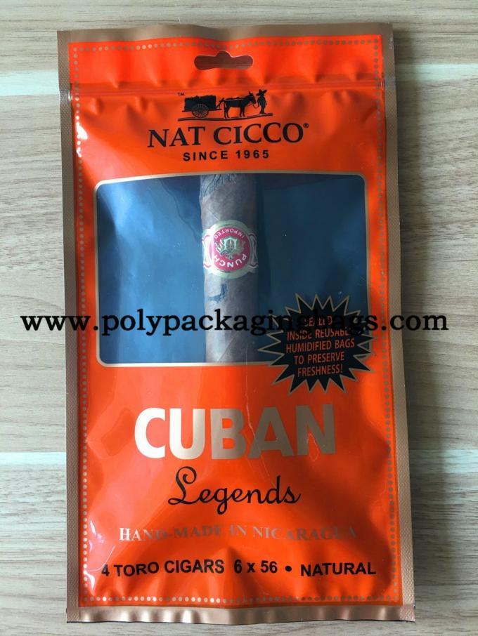 Laminated W140 X L240mm Waterproof Cigar Humidor Pouches Cigar