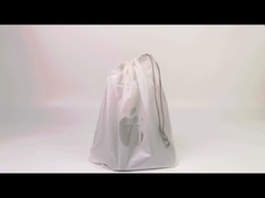 Waterproof Cartoon Frosted CPE PE Drawstring Gift Bag Eco-Friendly Custom Clothing Packaging Bag