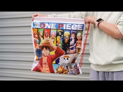 Waterproof Single Drawstring Shoulder Bag With Color Printing Logo / Clothing Backpack Bag