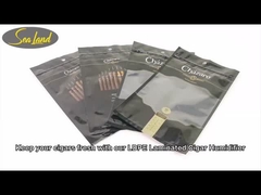 Wholsale Custom Printed Cheap Resealable Plastic Cigar Humidity Bags