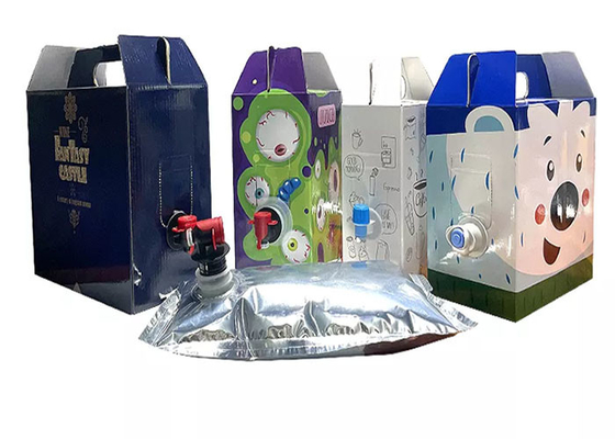 Transparent 22L 25L 50L Aluminum Aseptic Bag In Box For Liquid Beverage
