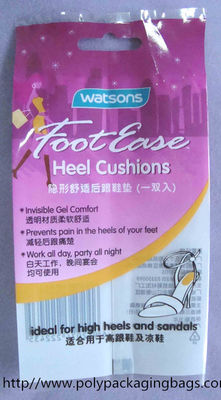 Customized Purple Aluminium Foil Bag For Insoles , Sealing Plastic Bags