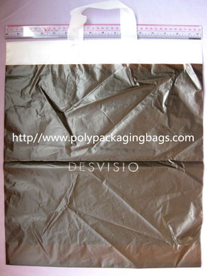 HDPE White Biodegradable Plastic Shopping Bags with Flexi Loop Handle