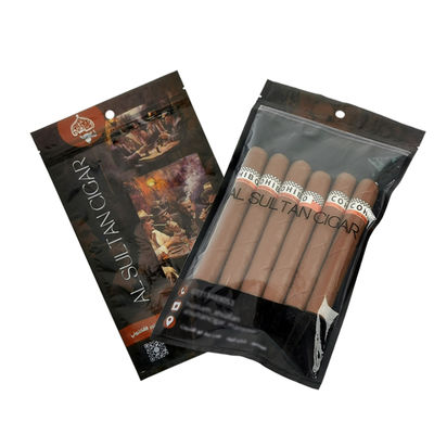 Customized Reusable Durable Cigar Moisture Bag with Zipper New Age Packaging & Printing Product for Cigars