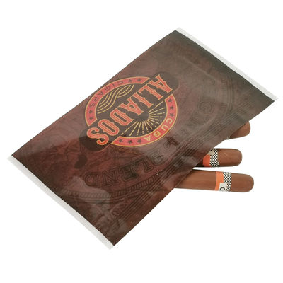 Deodorizer food grade packaging polyester film bag zipper aluminum foil tobacco cigar plastic packaging bag