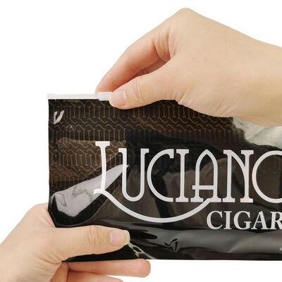 Portable cigar humidor bags with moisturizing system and transparent window for easy display and long lasting freshness of cigars