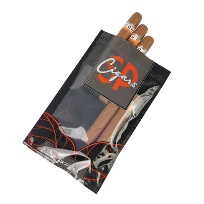 5 Cigars Volume Cigar Packaging Bag Custom Printed Leak Proof Packaging Durable Material for Cigar Storage