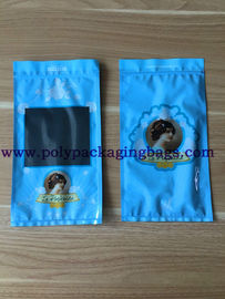 Moisture Proof Zipper Resealable Cigar Packaging Bag With Humidification System