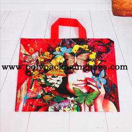 Multi - Color Printing Die Cut Handle Plastic Shopping Bag