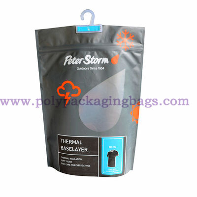 200 Micron Plastic Zipper Packing Bags With Bottom Gusset