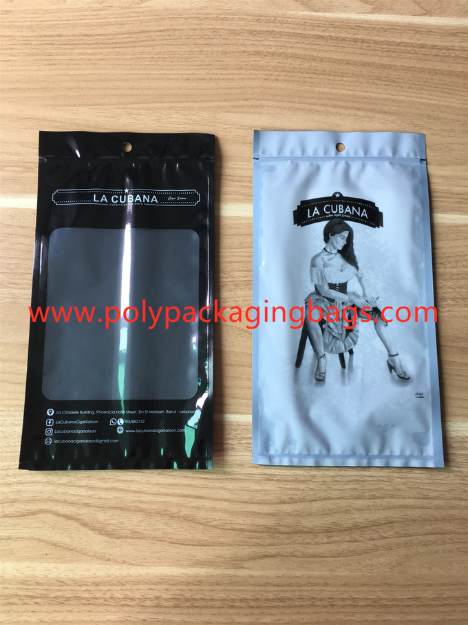 Black Classic Moisturizing Fresh Cigar Humidor Bags Size W140xL250mm