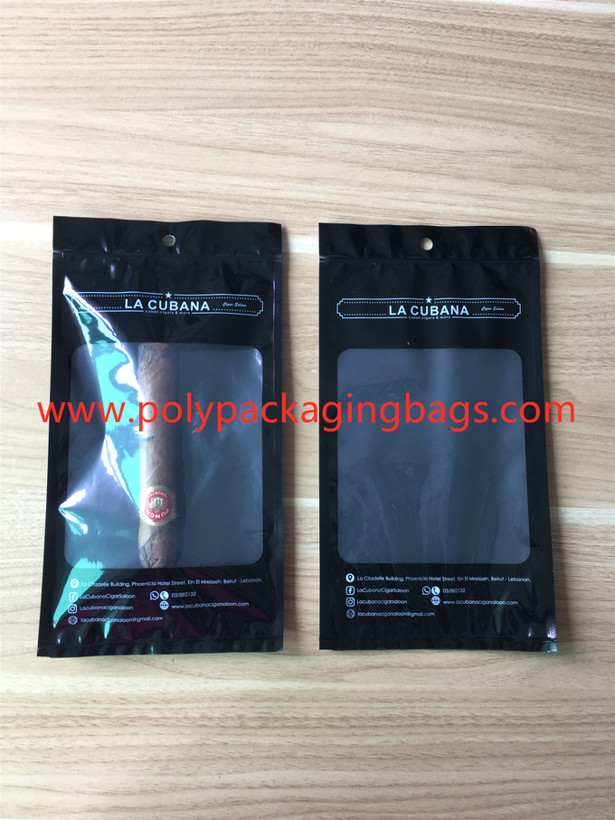 Black Classic Moisturizing Fresh Cigar Humidor Bags Size W140xL250mm