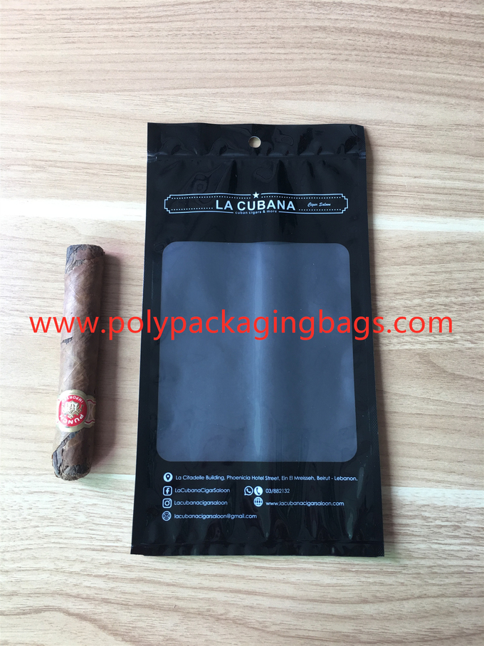 Black Classic Moisturizing Fresh Cigar Humidor Bags Size W140xL250mm